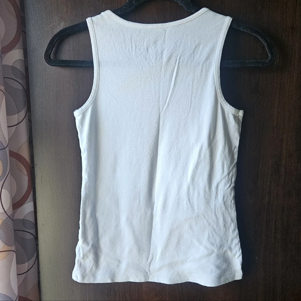 Justice White and Purple Peace Tank Top